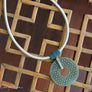 Chinese Jade Pi Disc on Hand Knotted Necklace - OutOfAsia